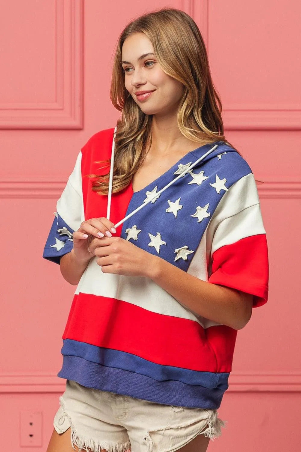 BiBi American Flag Theme Hoodie - 6i6