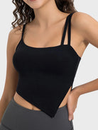 Slit Asymmetrical Neck Active Cami - 6i6