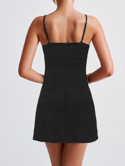 Contrast Mini Cami Dress for women from 6i6.com, perfect for trendy daytime looks or a chic night out.
