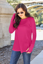 Basic Bae Full Size Round Neck Long Sleeve T-Shirt - 6i6