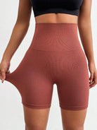 Seamless High Waist Active Shorts - 6i6