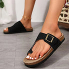 Open Toe Buckle Sandals - 6i6