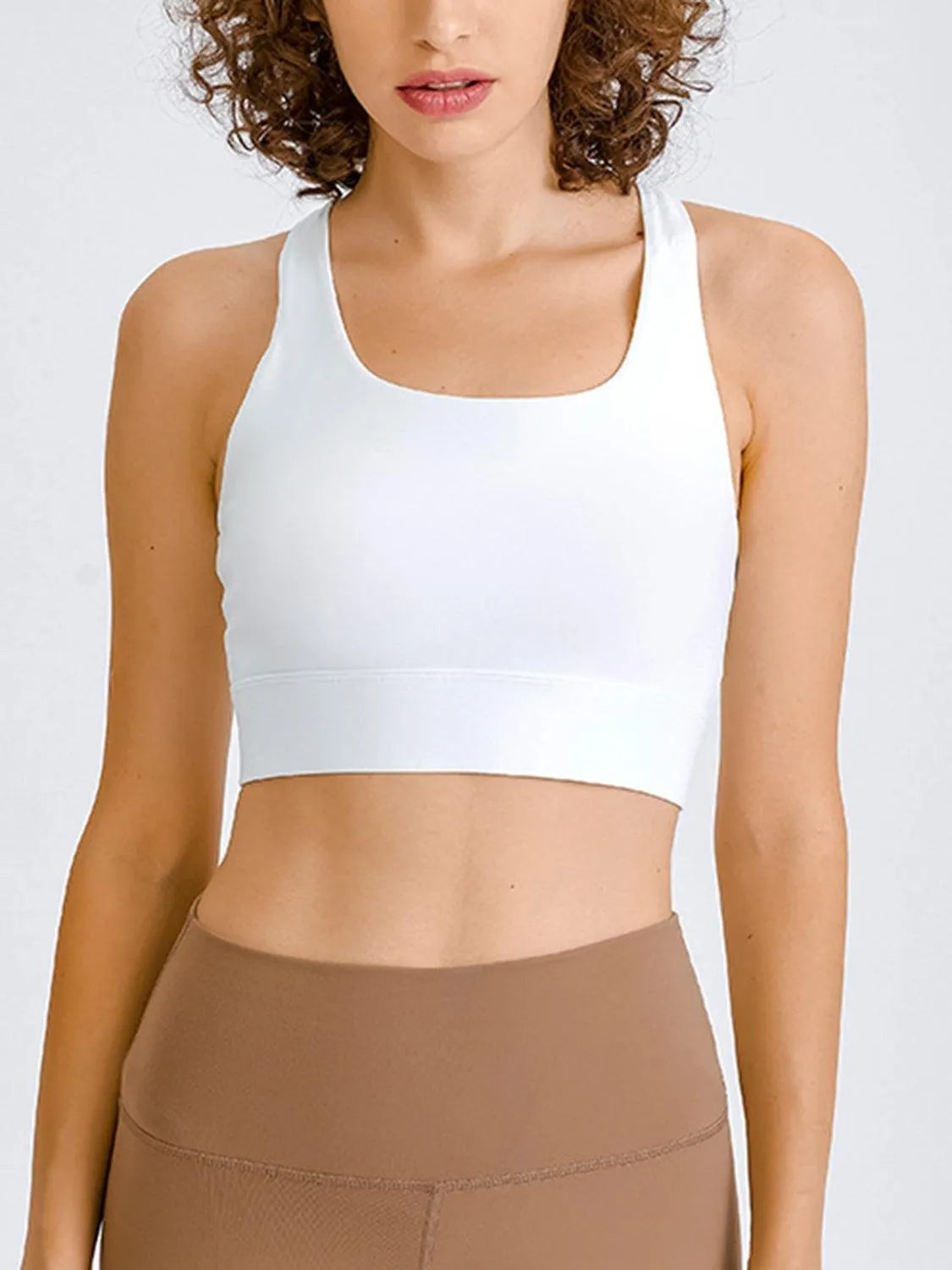 Double Take Square Neck Racerback Cropped Tank - 6i6