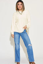 Basic Bae Full Size Ribbed Round Neck Long Sleeve T-Shirt - 6i6