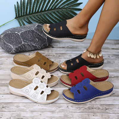 Open-Toe Cutout Sandals for women from 6i6.com, perfect for warm-weather outfits or everyday wear.