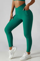 Basic Bae Crossover Waist Active Leggings - 6i6