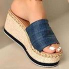 PU Leather Open Toe Sandals - 6i6