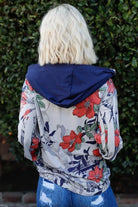 Blumin Apparel Full Size Floral Zip Up Hoodie - 6i6