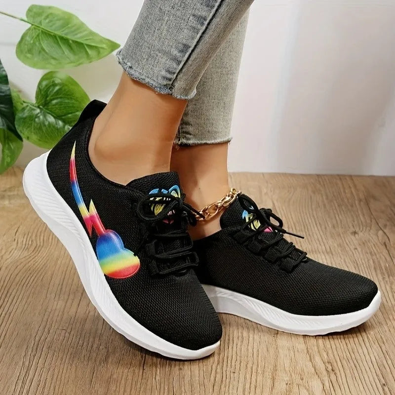 Mesh Lace-Up Sneakers