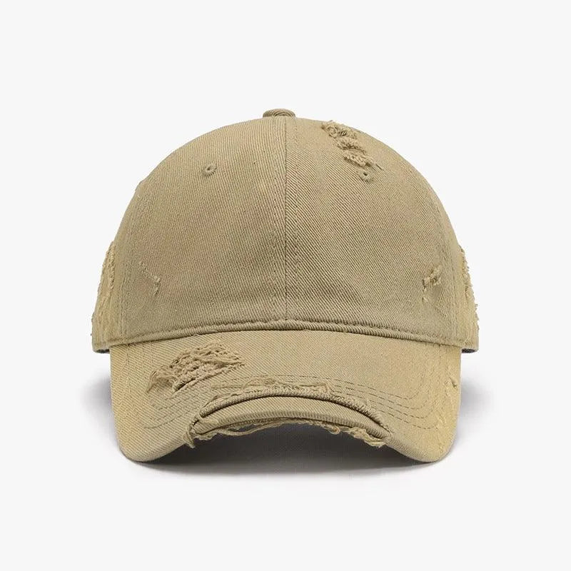 Distressed Adjustable Cotton Hat - 6i6