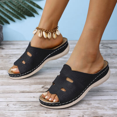 Open-Toe Cutout Sandals for women from 6i6.com, perfect for warm-weather outfits or everyday wear.
