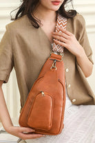 Adored Take A Trip PU Leather Sling Bag - 6i6