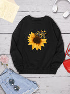 Sunflower Round Neck Dropped Shoulder Sweatshirt - 6i6