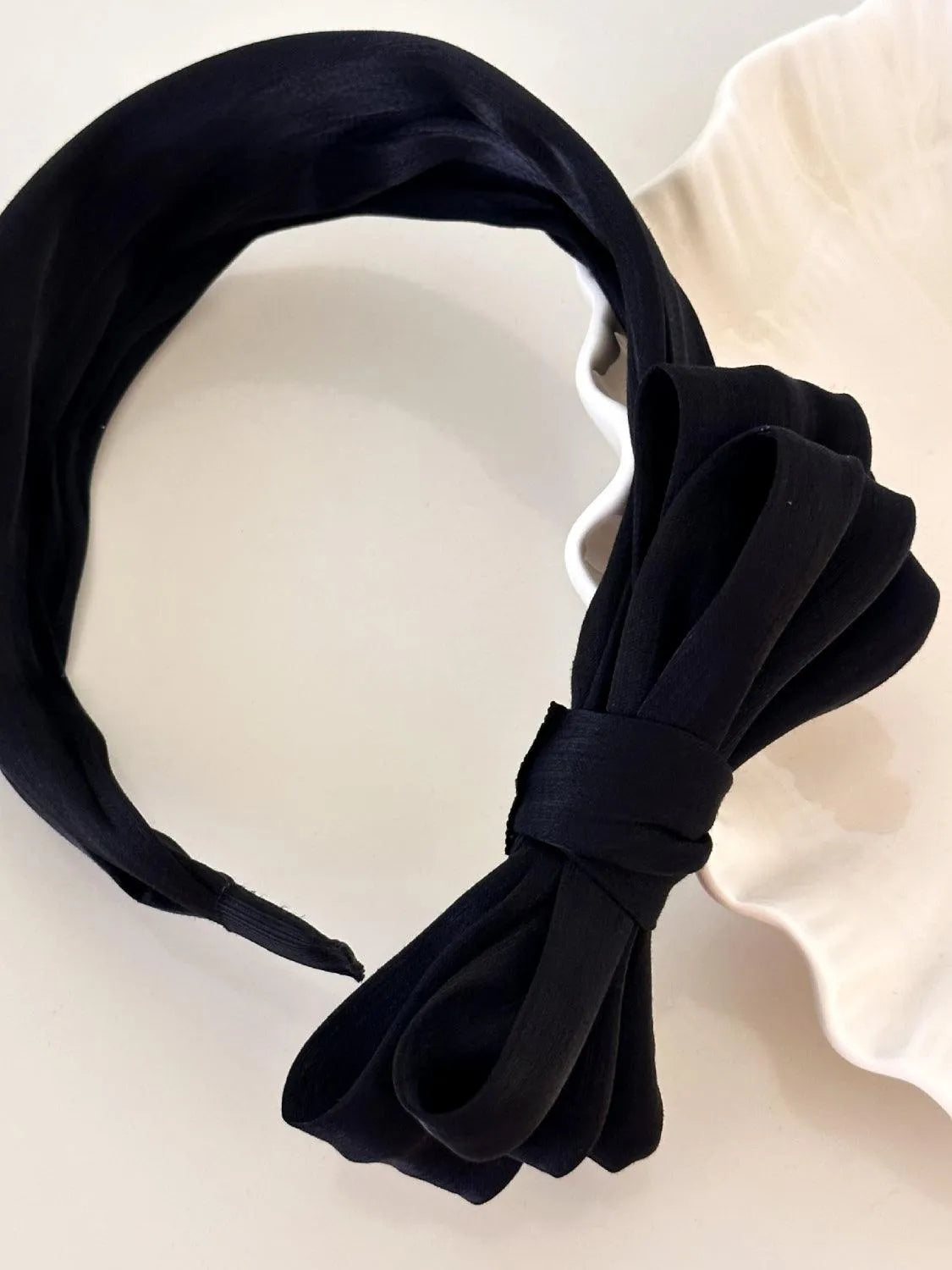 Bow Polyester Wide Headband - 6i6