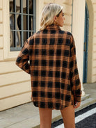 Plaid Button Up Long Sleeve Shirt - 6i6