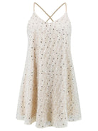 Sequin V-Neck Mini Cami Dress - 6i6