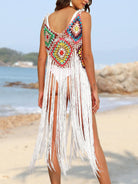 Fringe Spaghetti Strap Cover-Up - 6i6