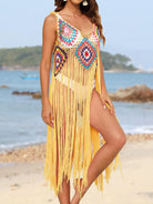 Fringe Spaghetti Strap Cover-Up - 6i6