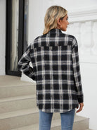 Plaid Button Up Long Sleeve Shirt - 6i6