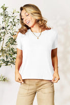 Basic Bae Bamboo Full Size Round Neck Short Sleeve T-Shirt - 6i6