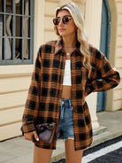 Plaid Button Up Long Sleeve Shirt - 6i6