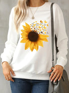 Sunflower Round Neck Dropped Shoulder Sweatshirt - 6i6