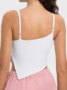 Slit Asymmetrical Neck Active Cami - 6i6