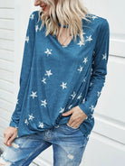 Cutout Round Neck Long Sleeve T-Shirt - 6i6